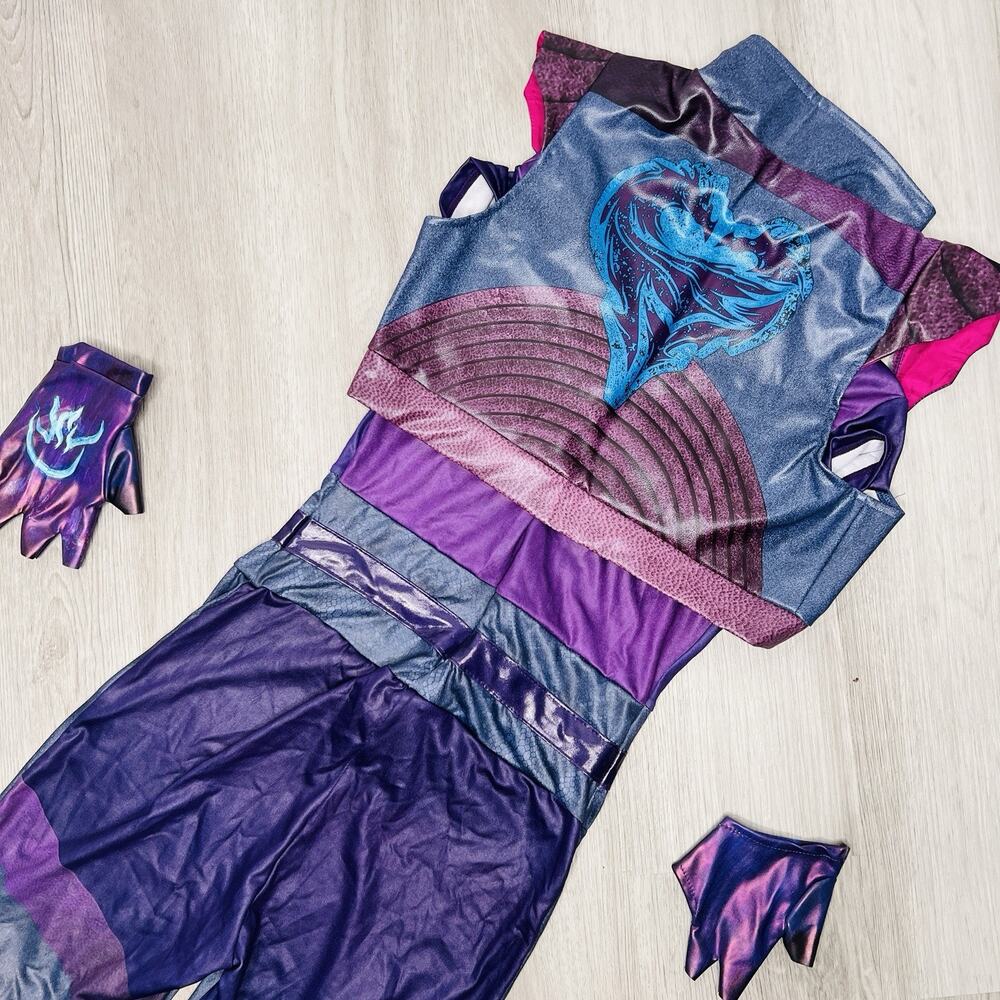 disney descendants Mal Halloween Cosplay Costume Size Medium - Picture 9 of 9